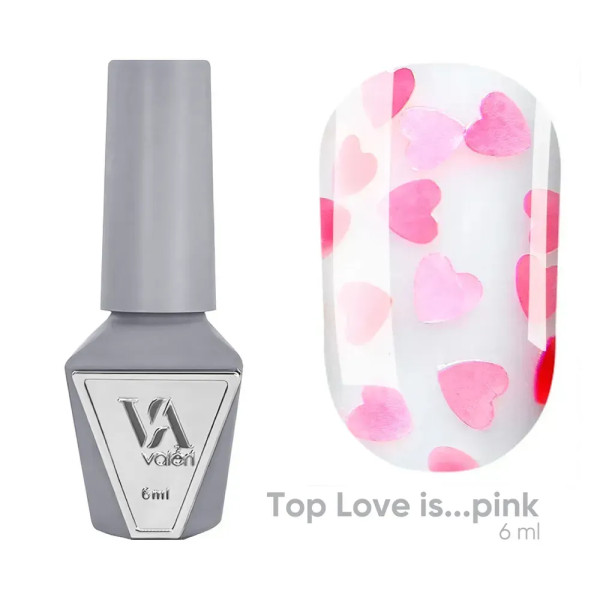 Топ для нігтів Top Love is…pink Valeri, 6 мл Топ для нігтів Top Love is…pink Valeri, 6 мл