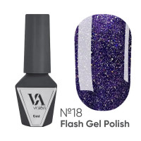 Светоотражающий гель-лак для ногтей Valeri Flash Gel Polish №018, 6 мл