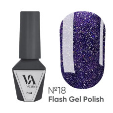Світловідбивний гель-лак для нігтів Valeri Flash Gel Polish №018, 6 мл