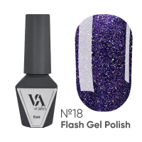 Светоотражающий гель-лак для ногтей Valeri Flash Gel Polish №018, 6 мл