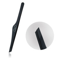Пінцет для брів скошений OKO Black MAGNETIC