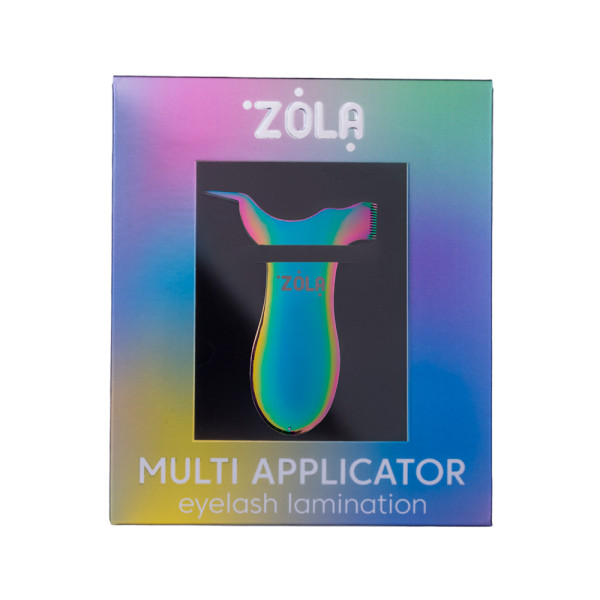 Аплікатор багатофункціональний металевий ZOLA, райдужний Аплікатор багатофункціональний металевий ZOLA, райдужний