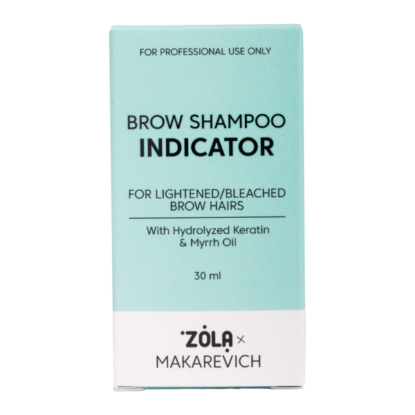 Шампунь, піна, мус індикатор для брів ZOLA x Makarevich Brow Shampoo INDICATOR, 30 мл