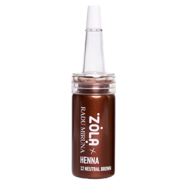 Хна професійна для брів ZOLA 10 гр (12 NEUTRAL BROWN)