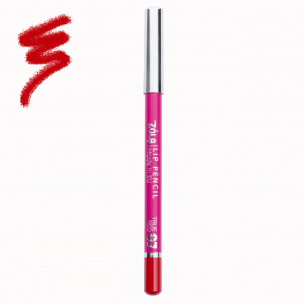 Олівець для губ ZOLA Lip Pencil - 07 True Red Олівець для губ ZOLA Lip Pencil - 07 True Red