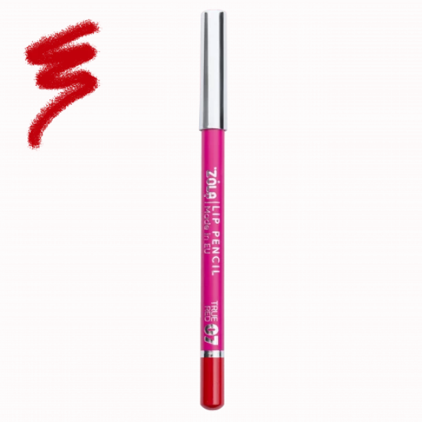 Олівець для губ ZOLA Lip Pencil - 07 True Red