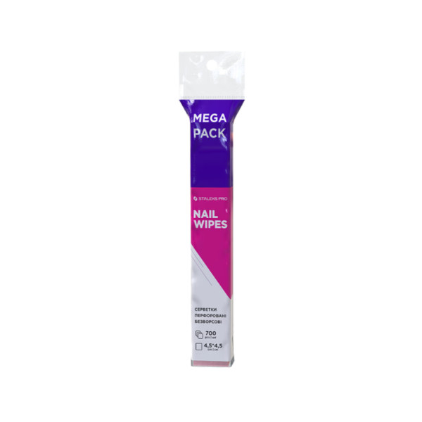Серветки безворсові перфоровані STALEKS Expert Nail Wipes 700 шт Серветки безворсові перфоровані STALEKS Expert Nail Wipes 700 шт