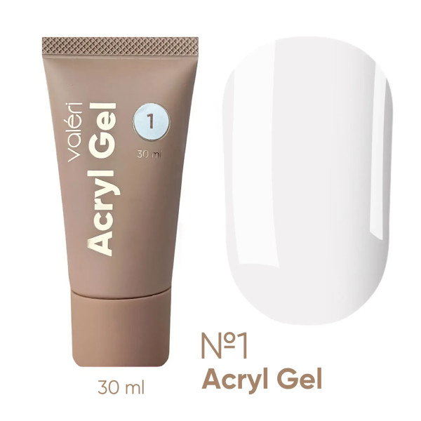 Акриловий гель Valeri Acryl Gel №1, 30 мл Акриловий гель Valeri Acryl Gel №1, 30 мл