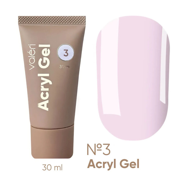 Акриловий гель Valeri Acryl Gel №3, 30 мл Акриловий гель Valeri Acryl Gel №3, 30 мл