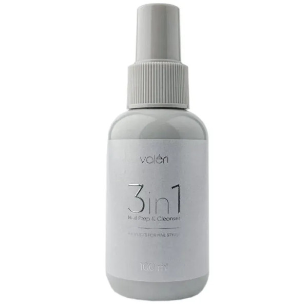 Знежирювач для нігтів Valeri Nail Prep&Cleanser 3в1, 100 мл