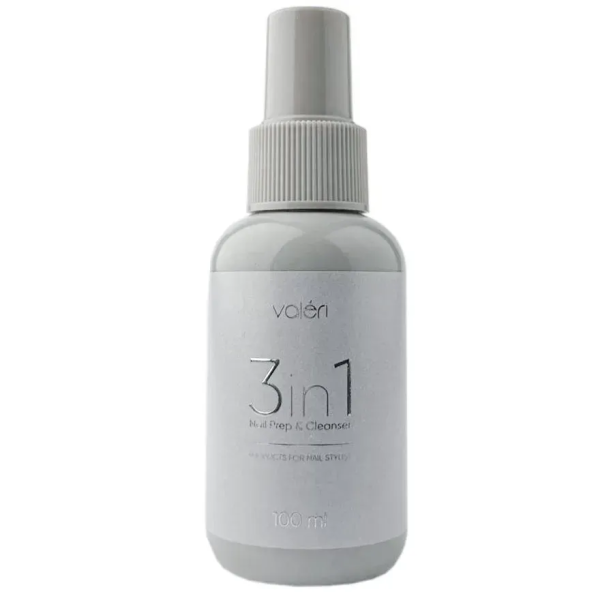 Обезжириватель для ногтей Valeri Nail Prep & Cleanser 3в1, 100 мл