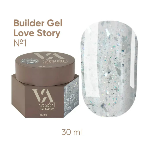 Моделюючий гель Valeri Builder Gel Love Story №1, 30 мл Моделюючий гель Valeri Builder Gel Love Story №1, 30 мл