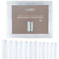 Форми верхні для нарощення нігтів Valeri Professional Top Nail Forms "Arched Square" (120 шт)