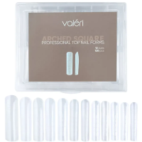 Форми верхні для нарощення нігтів Valeri Professional Top Nail Forms "Arched Square" (120 шт)