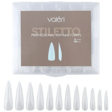 Форми верхні для нарощення нігтів Valeri Professional Top Nail Forms "Stiletto" (120 шт)
