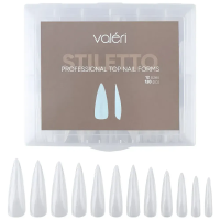 Форми верхні для нарощення нігтів Valeri Professional Top Nail Forms "Stiletto" (120 шт)