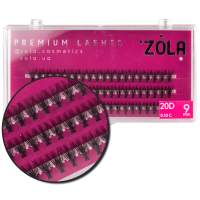 Реснички-пучки ZOLA 20D, 9 мм