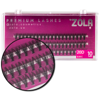 Реснички-пучки ZOLA 20D, 10 мм