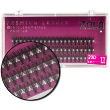 Вії-пучки ZOLA 20D, 11 мм