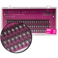 Реснички-пучки ZOLA 20D, 11 мм