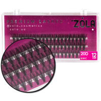 Вії-пучки ZOLA 20D, 12 мм