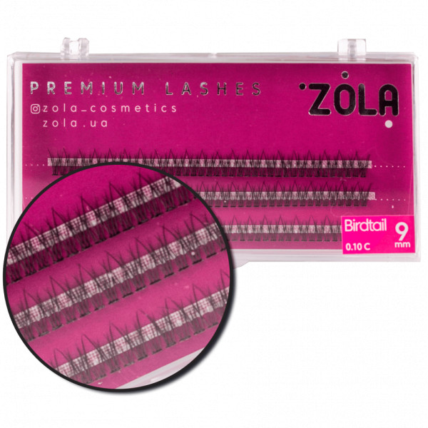 Вії-пучки ZOLA Birdtail, 9 мм Вії-пучки ZOLA Birdtail, 9 мм
