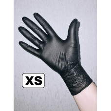 Нітрилові рукавички SanGig - XS чорні, 1 пара