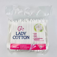 Ватні палички для вух у поліетиленовому пакеті "Lady Cotton" 300 шт