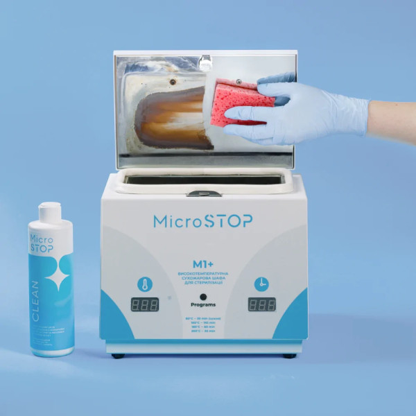 Універсальний засіб для чищення сухожарів та інструментів Microstop Clean, 500 мл Універсальний засіб для чищення сухожарів та інструментів Microstop Clean, 500 мл