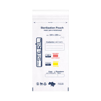 Крафт-пакети для стерилізації ProSteril (універсальні білі), 100×200 мм PKW, 100 шт