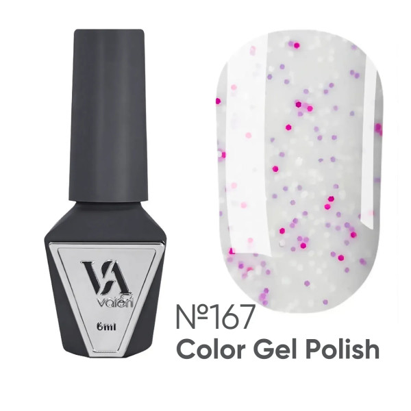 Гель-лак для ногтей Valeri Color Gel Polish №167, 6 мл Гель-лак для ногтей Valeri Color Gel Polish №167, 6 мл