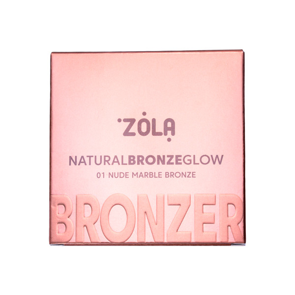 Бронзер ZOLA Natural Bronze Glow 01 Ніжна мармурова бронза Nude Marble Bronze Бронзер ZOLA Natural Bronze Glow 01 Ніжна мармурова бронза Nude Marble Bronze