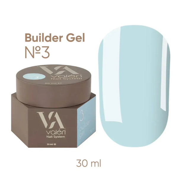 Моделюючий гель Valeri Builder Gel №3 Blue, 30 мл
