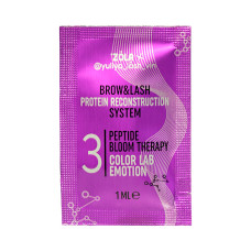 Склад для ламінування в саше ZOLA x Yuliya Lash Vin 03 COLOR LAB EMOTION PEPTIDE BLOOM THERAPY (3 х 1 мл)