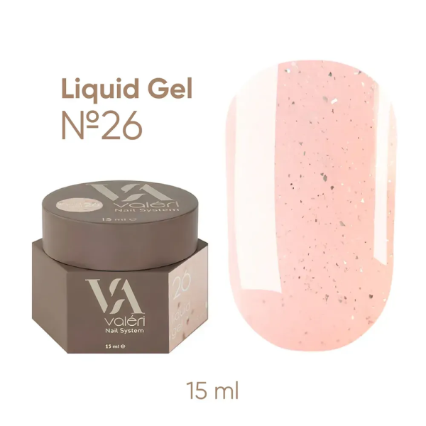 Моделюючий рідкий гель Valeri Liquid Gel №026, 15 мл
