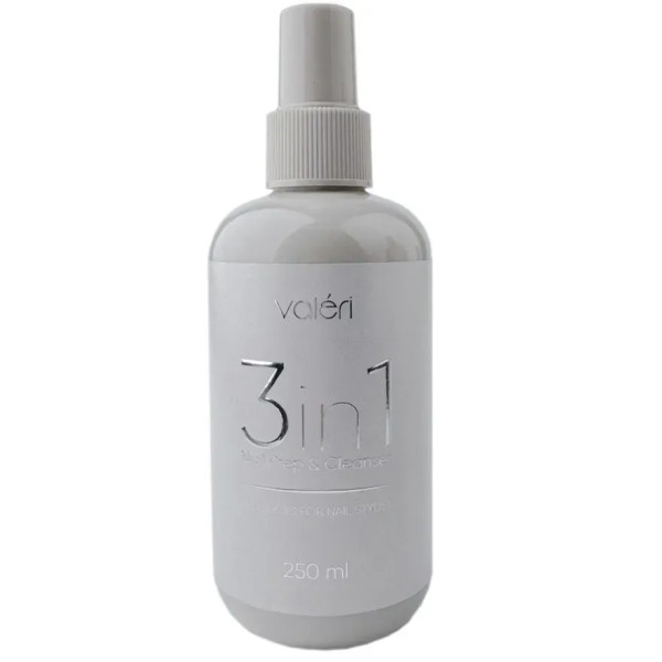 Знежирювач для нігтів Valeri Nail Prep&Cleanser 3в1, 250 мл