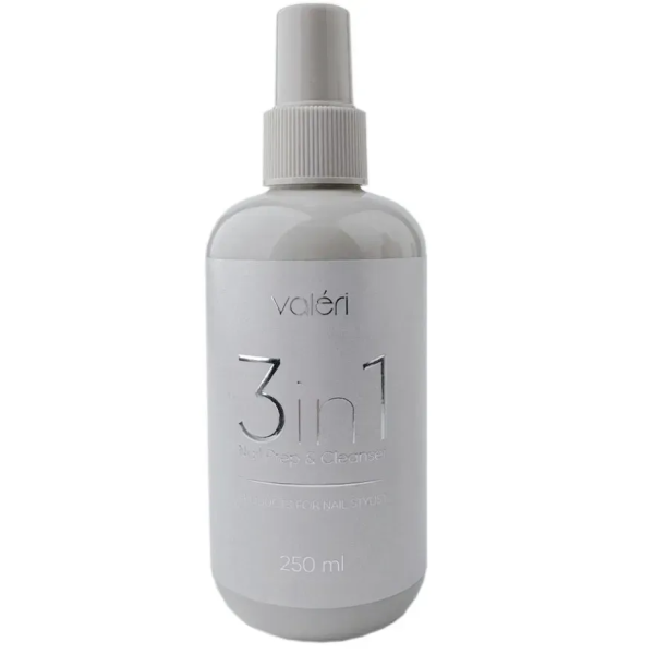 Знежирювач для нігтів Valeri Nail Prep&Cleanser 3в1, 250 мл