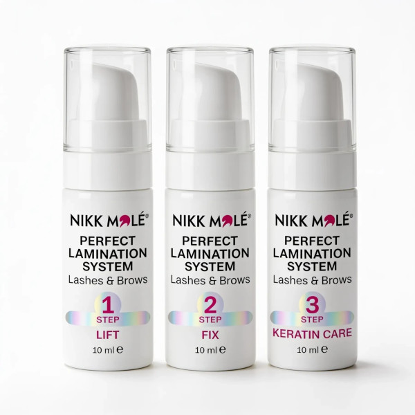 Набір для ламінування вій та брів Nikk Mole Perfect Lamination(1, 2, 3 склади по 10 мл) Набір для ламінування вій та брів Nikk Mole Perfect Lamination(1, 2, 3 склади по 10 мл)