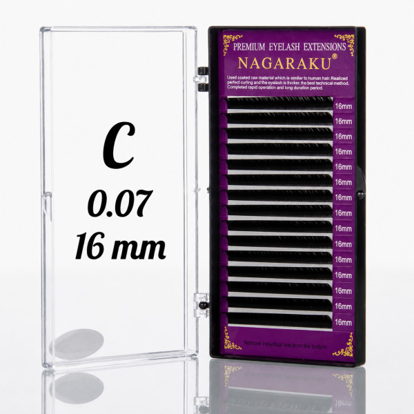 Ресницы Nagaraku 0.07C - 16 мм Нагараку Ресницы Nagaraku 0.07C - 16 мм Нагараку