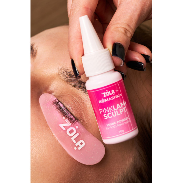 Фіксуюча пудра для ламінування вій ZOLA x Romashka Pink LamiSculpt, 10 г Фіксуюча пудра для ламінування вій ZOLA x Romashka Pink LamiSculpt, 10 г