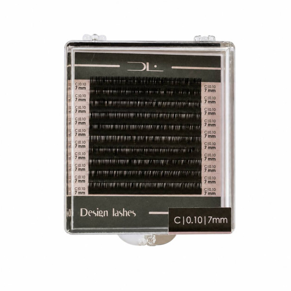 Вії Design Lashes 0,10 C - 7 мм (10 ліній) окрема довжина (пошкоджене пакування) Вії Design Lashes 0,10 C - 7 мм (10 ліній) окрема довжина (пошкоджене пакування)