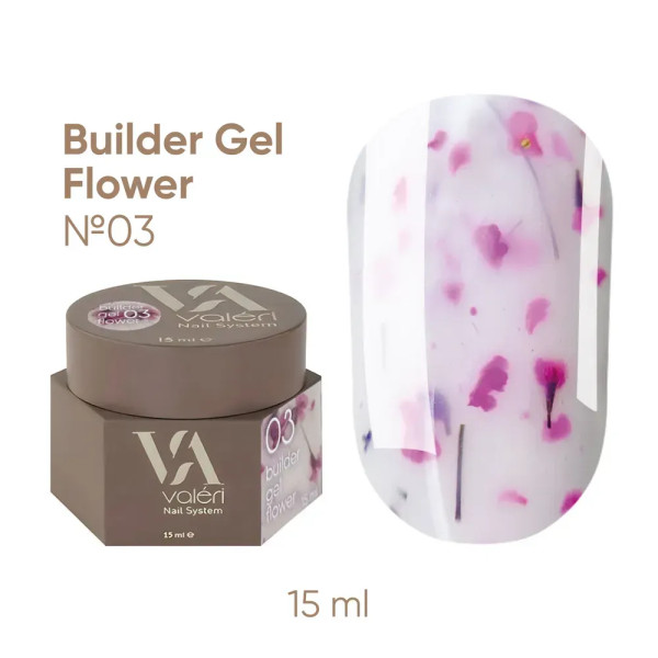 Моделюючий гель Valeri Builder Gel Flower №03, 15 мл Моделюючий гель Valeri Builder Gel Flower №03, 15 мл