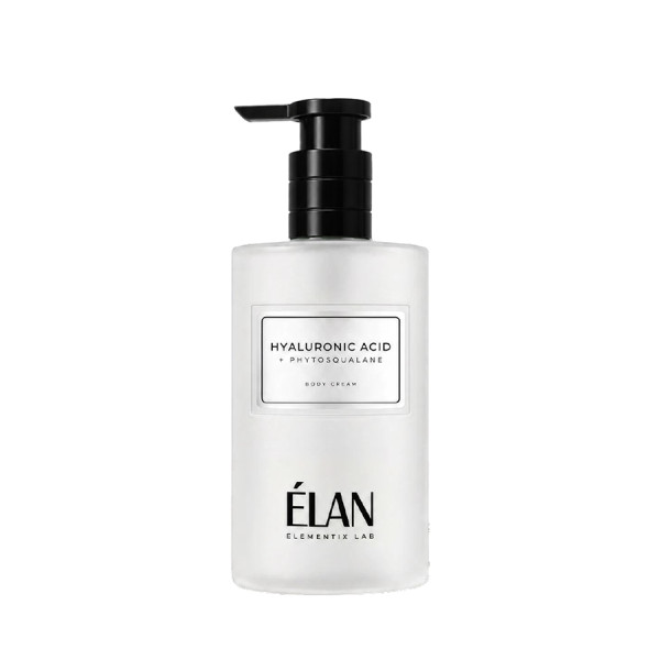 Крем для тіла ELAN ELEMENTIX LAB HYALURONIC ACID+PHYTOSQUALANE, 350 мл Крем для тіла ELAN ELEMENTIX LAB HYALURONIC ACID+PHYTOSQUALANE, 350 мл