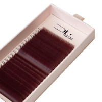 Вії Design Lashes Mix Red Wine 0,07 CC - 7-14 мм (20 лінії) мікс