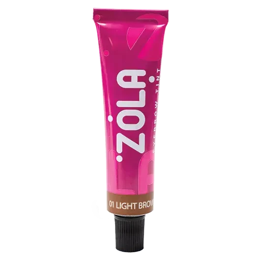 Фарба для брів з колагеном ZOLA - 01 Light brown, 15 мл