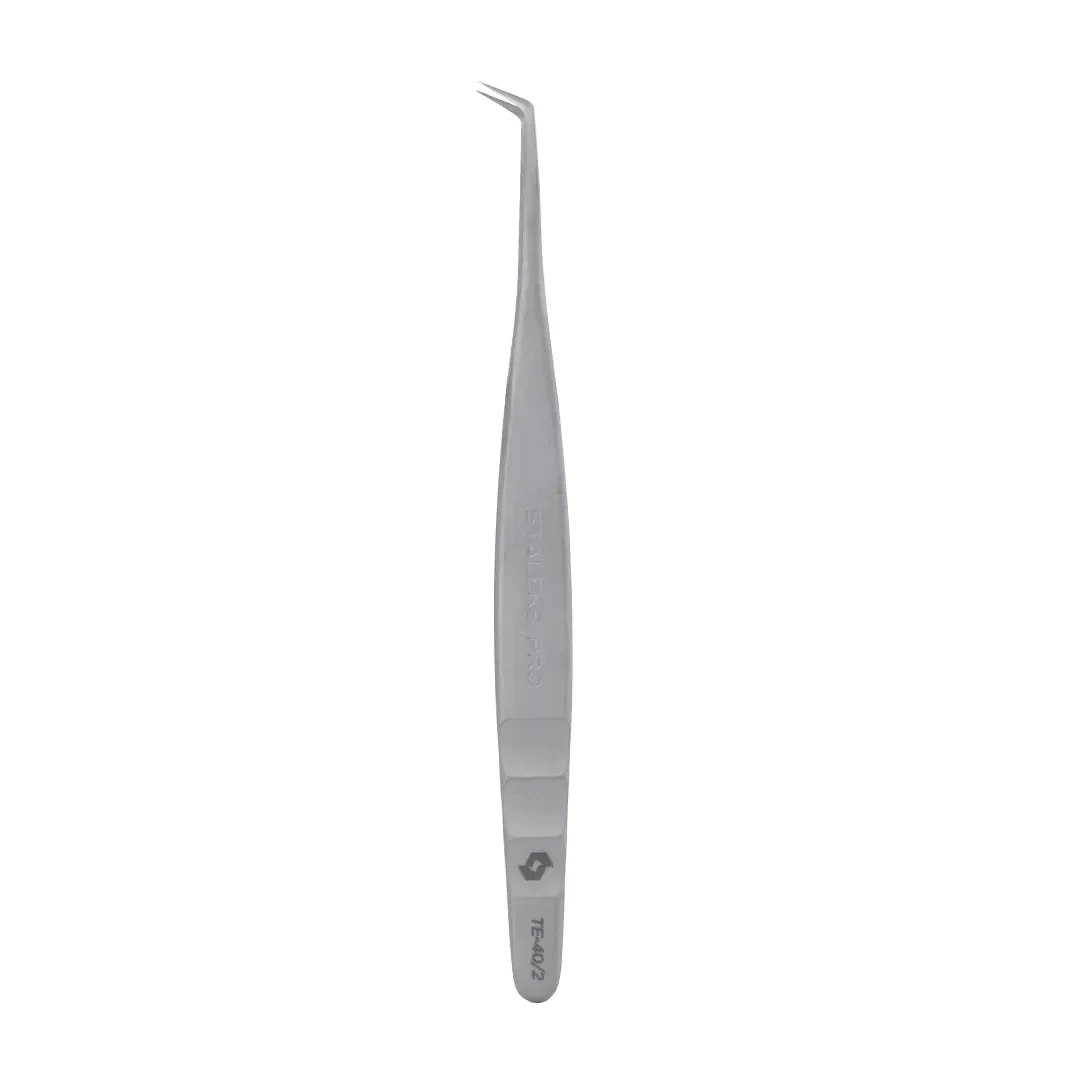Пинцет для ресниц Staleks Pro Expert 40/2 (L-образный, 70')