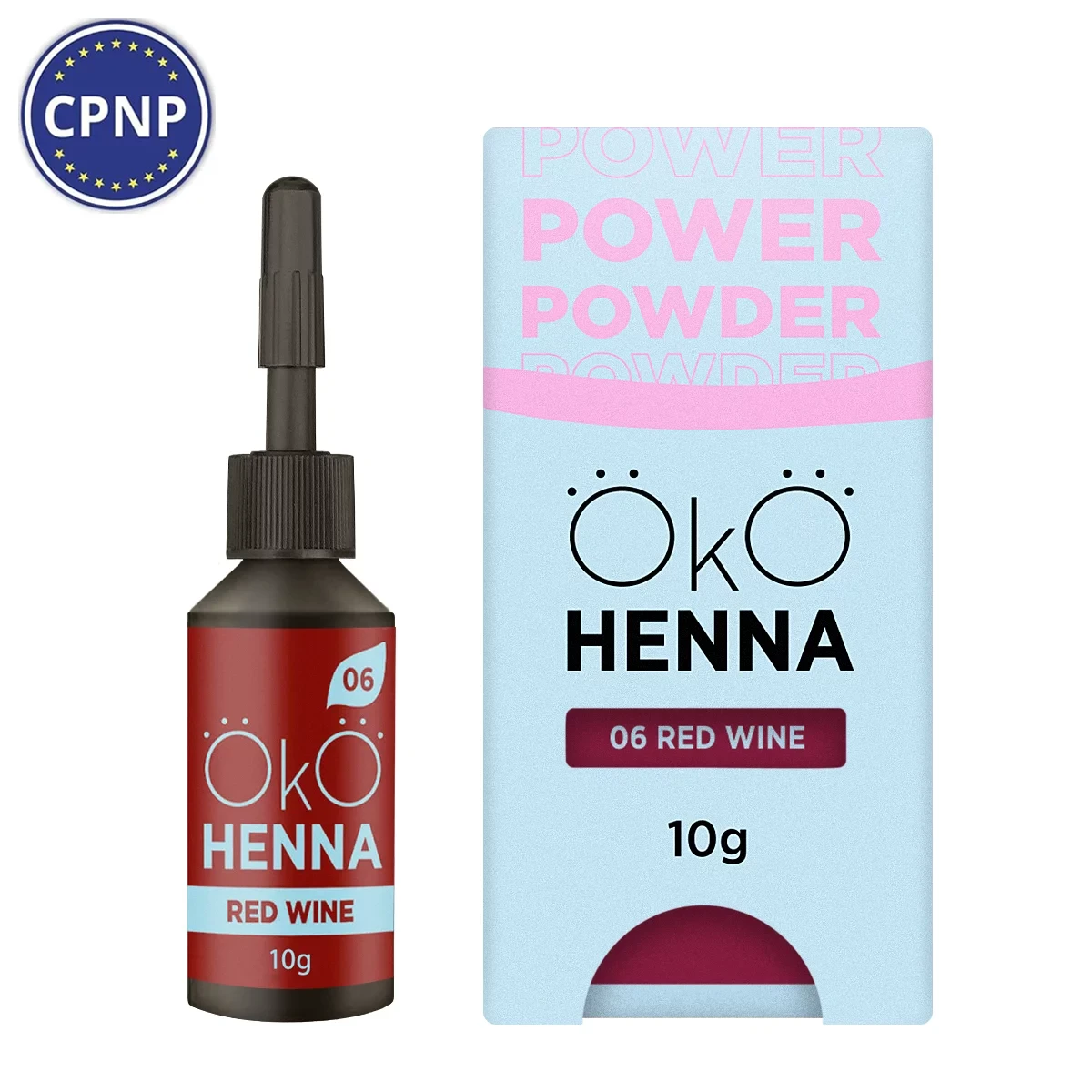 Хна для брів OKO Power Powder, 06 Red Wine, 10 г
