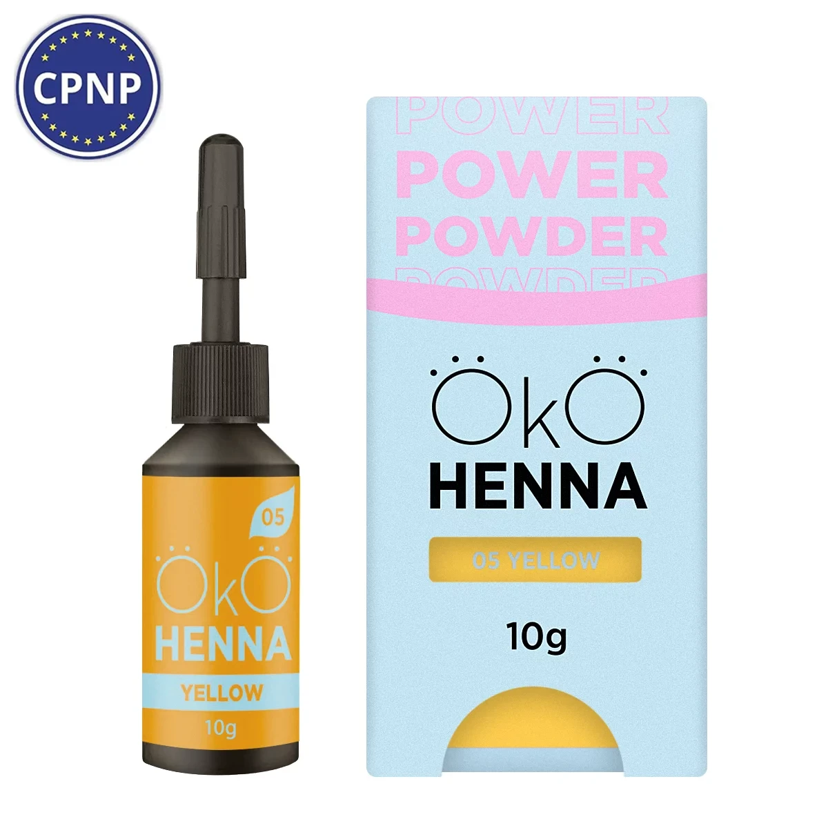 Хна для брів OKO Power Powder, 05 Yellow, 10 г