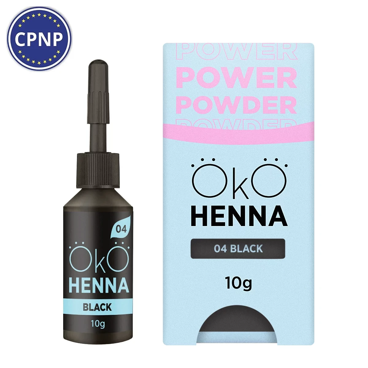 Хна для брів OKO Power Powder, 04 Black, 10 г