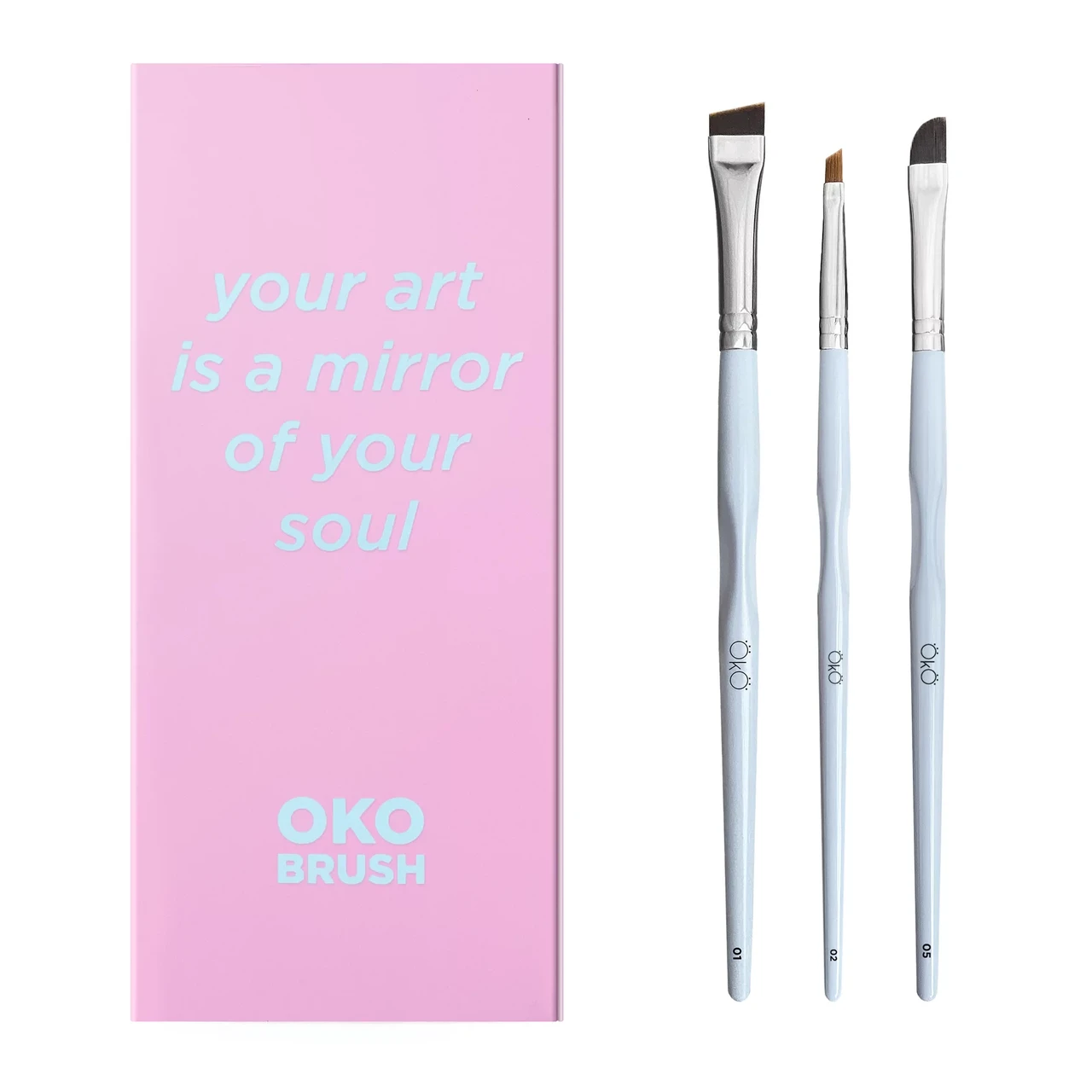 Набір пензликів OKO Your Art is a Mirror of Your Soul OKO (№1, №2, №5)